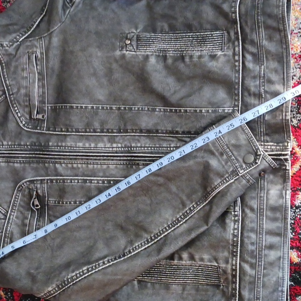 Ameri Mode Vegan Moto Jacket size XL - Picture 12 of 14